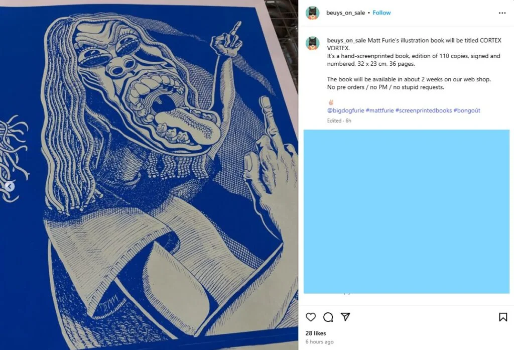 instagram post about Finger